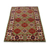 Handmade Kazak Area Rug 2' 8" x 4' 1" ft / 82 x 124 cm - No. R25281