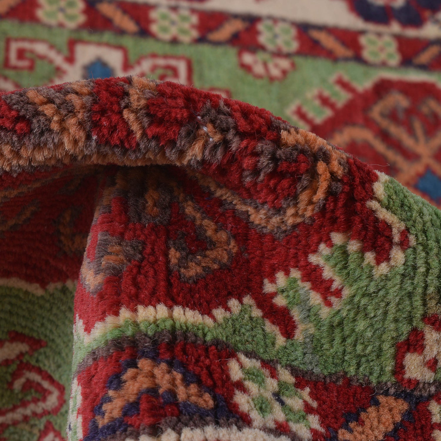 Handmade Kazak Area Rug 2' 8" x 4' 1" ft / 82 x 124 cm - No. R25281