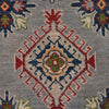 Gray Kazak Rug 5' 7" x 7' 10" ft / 169 x 240 cm - No. R25293