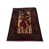Handmade Prayer Rug 2' 11" x 4' 8" ft / 90 x 143 cm - R25325