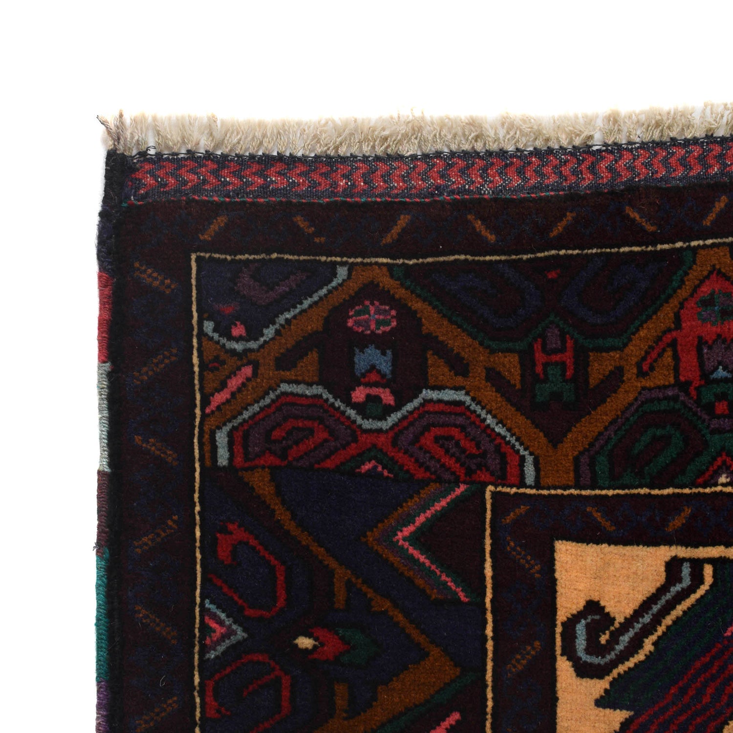 Handmade Prayer Rug 2' 11" x 4' 8" ft / 90 x 143 cm - R25325