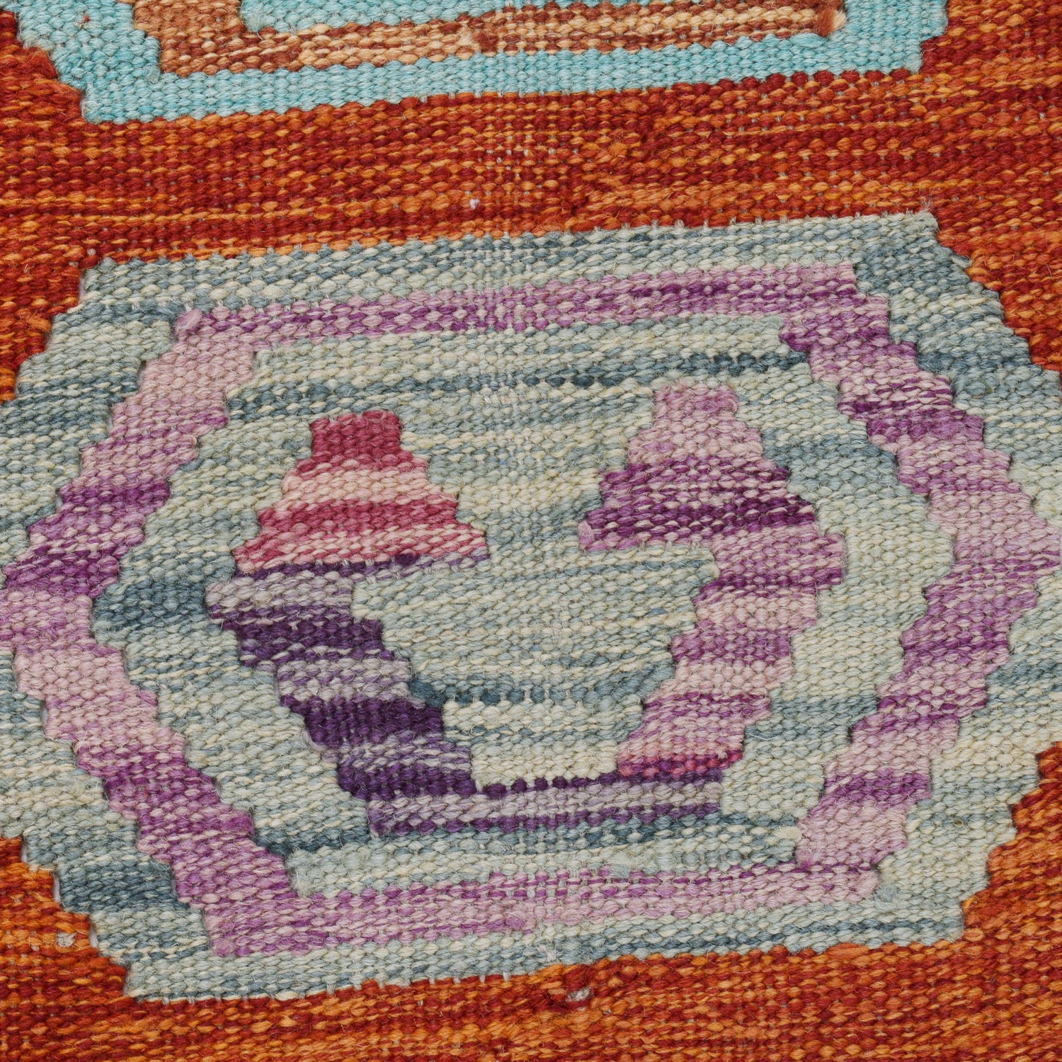 Hand Knotted Afghan Style Kilim 1' 10" x 6' 6" ft / 57 x197 cm - No. R26036