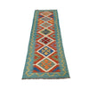 Hand Woven Wool Kelim 1' 10" x 6' 4" ft / 57 x193 cm - No. R26040