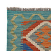 Hand Woven Wool Kelim 1' 10" x 6' 4" ft / 57 x193 cm - No. R26040