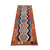 Hand Knotted Flatweave Kilim Runner 2' 0" x 6' 4" ft / 62 x193 cm - No. R26111