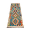 Handmade Turkish Design Wool Kilim Runner 2' 2" x 6' 7" ft / 65 x 201 cm - No. R26124