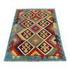 Hand Made Afghan Kilim 3' 5" x 4' 10" ft / 103 x 147 cm - No. R26252