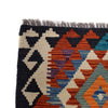 Colorful Flat-Weave Wool Kilim Runner 2' 0" x 6' 4" ft / 61 x 192 cm - No. R26271