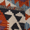 Colorful Flat-Weave Wool Kilim Runner 2' 0" x 6' 4" ft / 61 x 192 cm - No. R26271