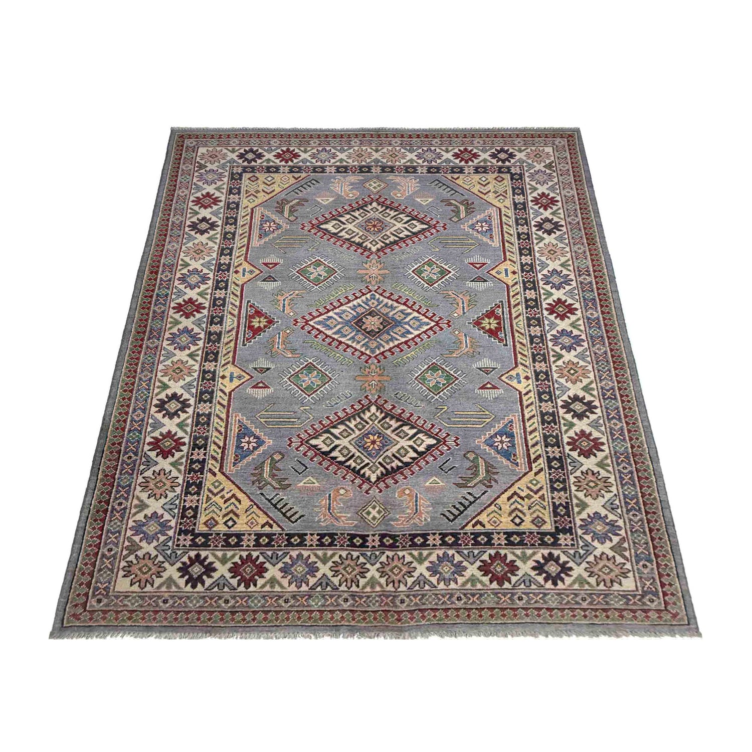 Oriental Kazak Rug 4' 11" x 6' 11" ft / 150 x 210 cm - No. R37362