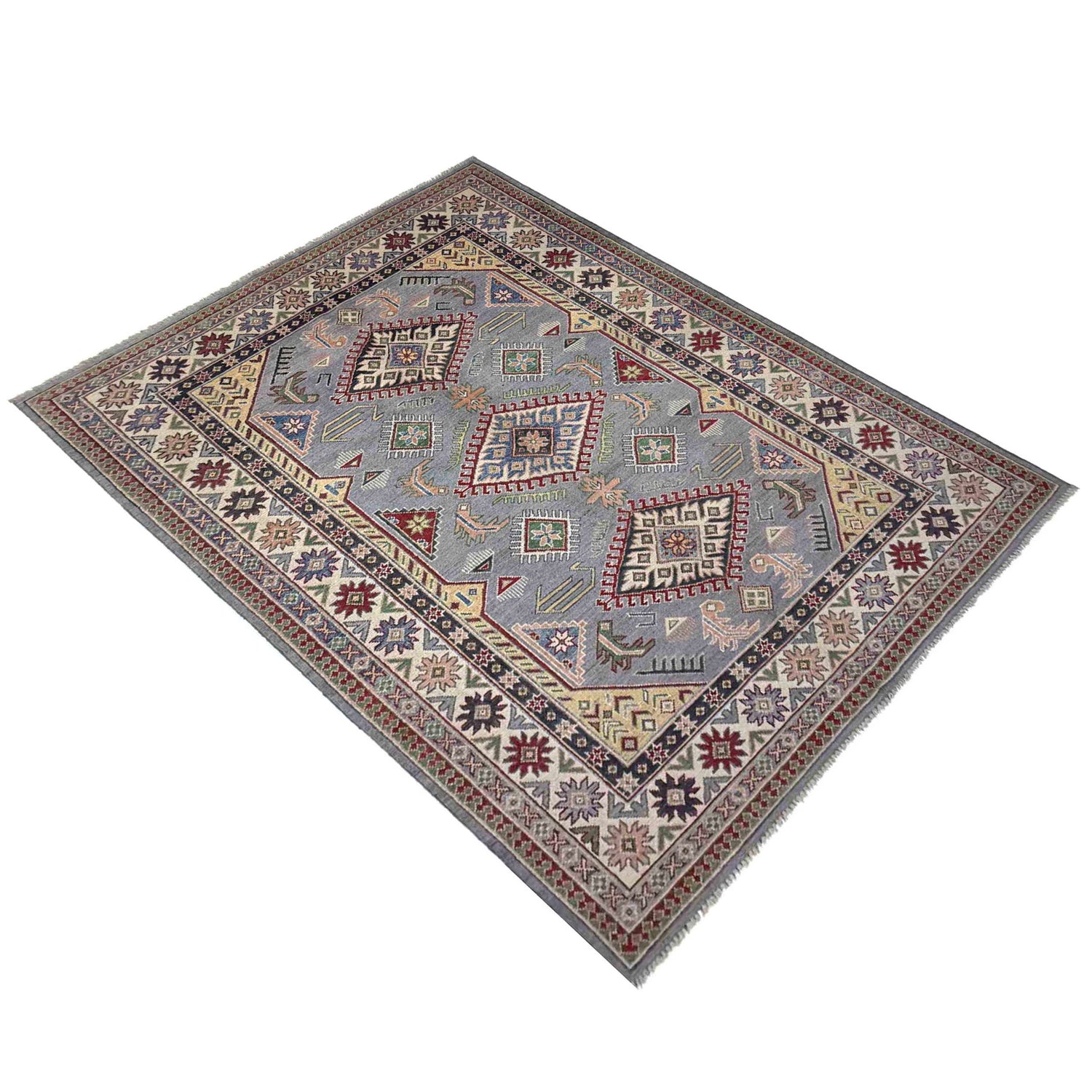 Oriental Kazak Rug 4' 11" x 6' 11" ft / 150 x 210 cm - No. R37362