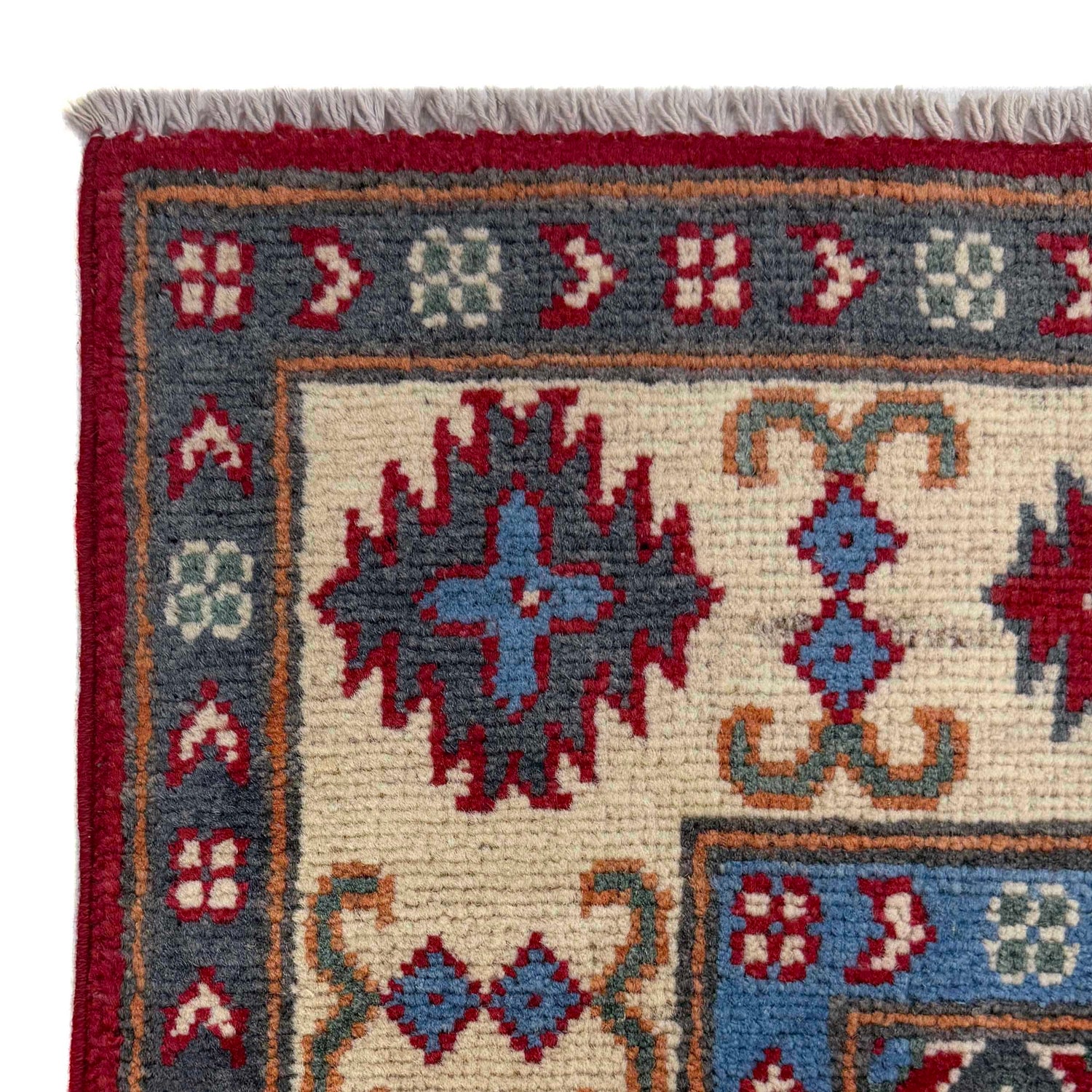 Hand knotted Kazak Carpet 4' 10" x 7' 8" ft / 148 x 234 cm - No. R37363