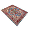Hand Knotted Persian Heriz Area Rug 4' 11" x 6' 11" ft / 149 x 210 cm - No. R37364