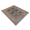 Gray Color Kazak Rug 4' 11" x 6' 6" ft / 149 x 199 cm - No. R37365