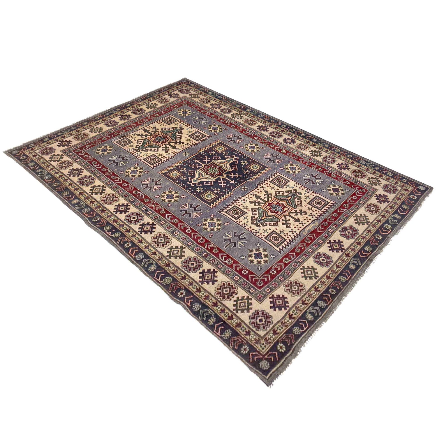 Hand knotted Kazak Rugs 5' 4" x 8' 4" ft / 162 x 255 cm - No. R37371