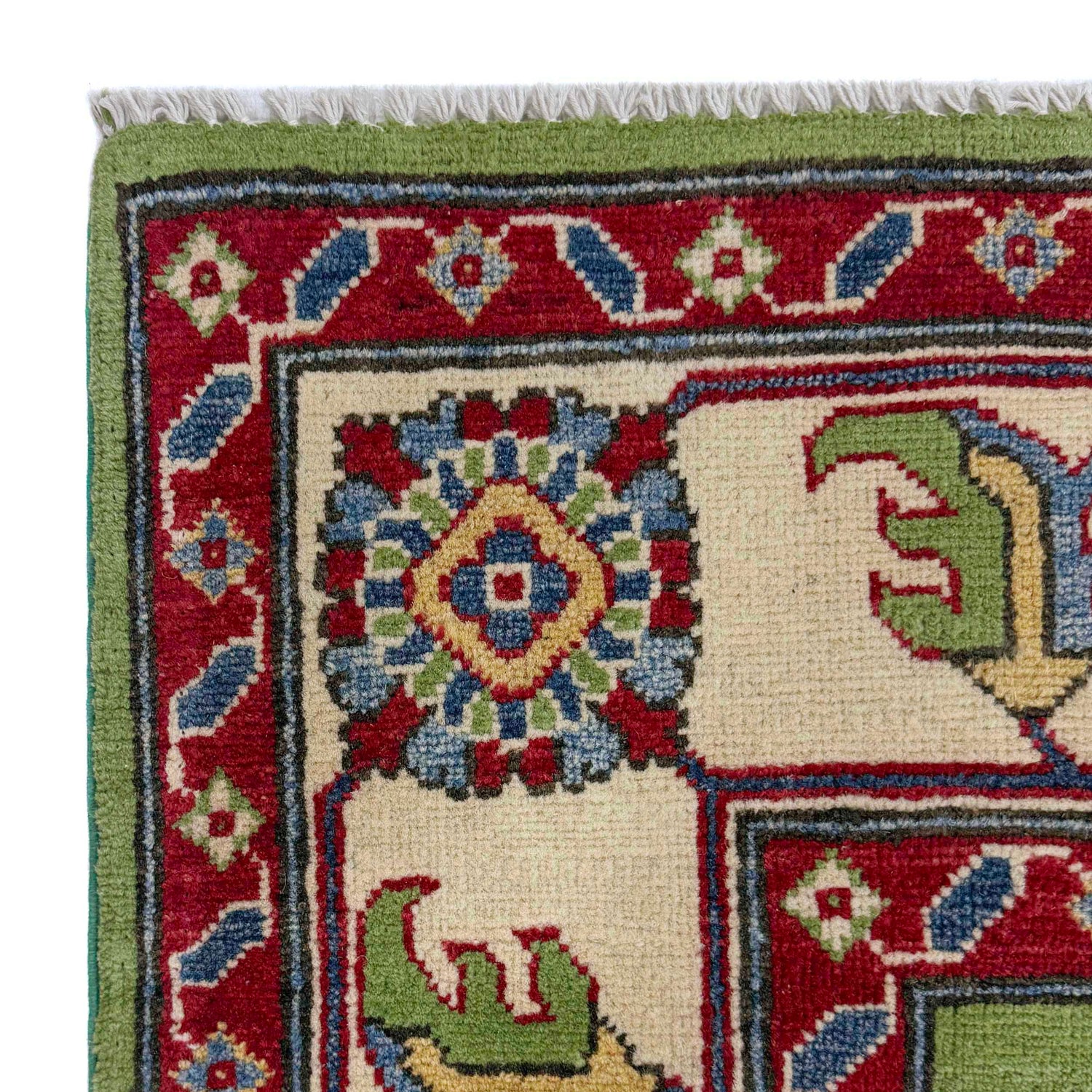 Handmade Kazak Area Rug 5' 8" x 8' 4" ft / 173 x 253 cm - No. R37374