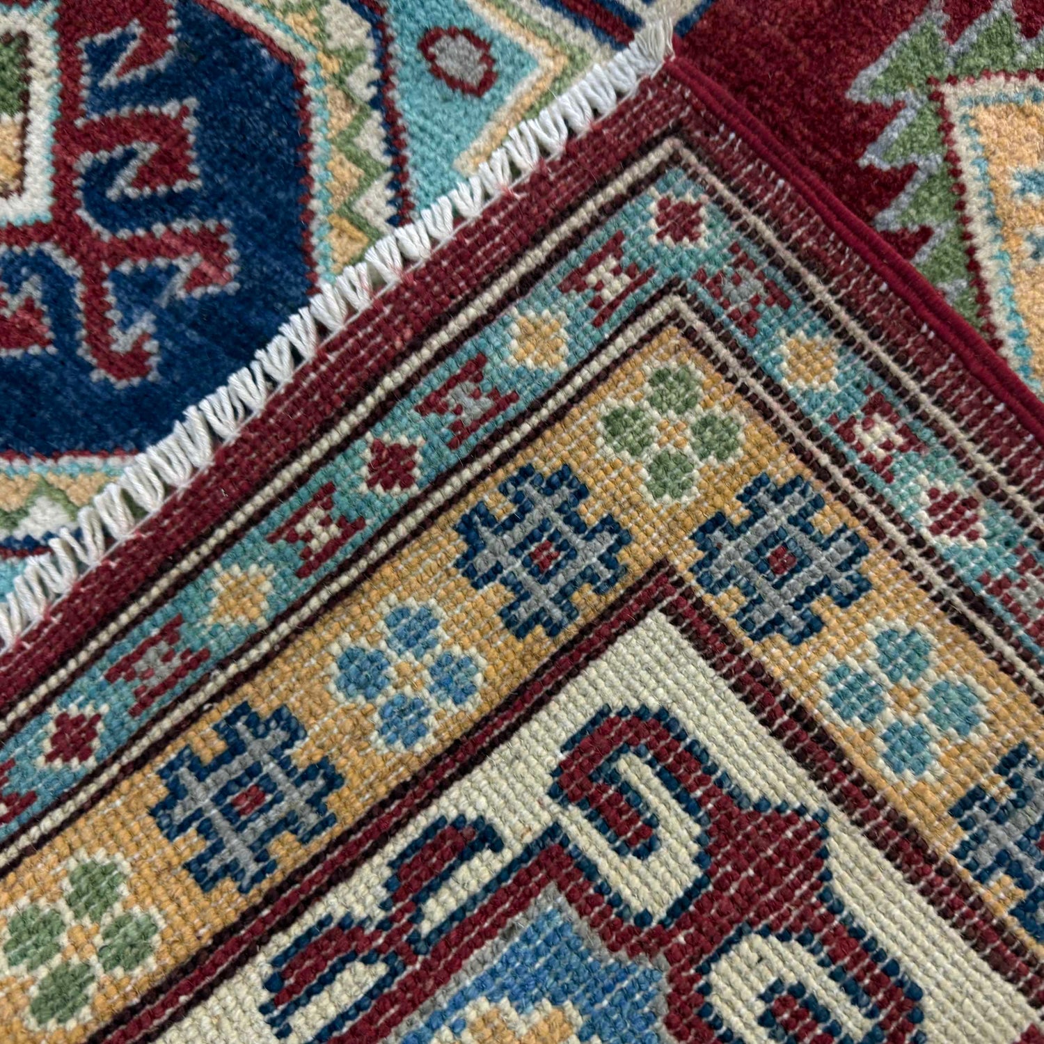 Hand knotted Kazak Rugs 5' 0" x 6' 6" ft / 153 x 198 cm - No. R37377