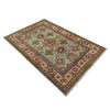 Hand Knotted Kazak Oriental Rug 3' 10" x 5' 10" ft / 116 x 178 cm - No. R37381