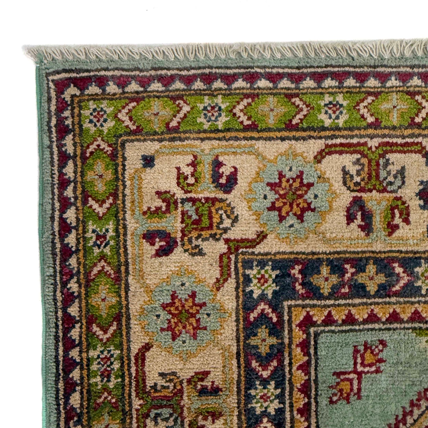 Hand Knotted Kazak Oriental Rug 3' 10" x 5' 10" ft / 116 x 178 cm - No. R37381