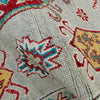 Hand knotted Kazak Carpet 4' 2" x 5' 8" ft / 126 x 173 cm - No. R37383