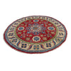 Hand Knotted Round Kazak Oriental Rug 4' 10" x 4' 11" ft / 148 x 150 cm - No. R37384