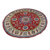 Hand Knotted Round Kazak Oriental Rug 4' 10" x 4' 11" ft / 148 x 150 cm - No. R37384
