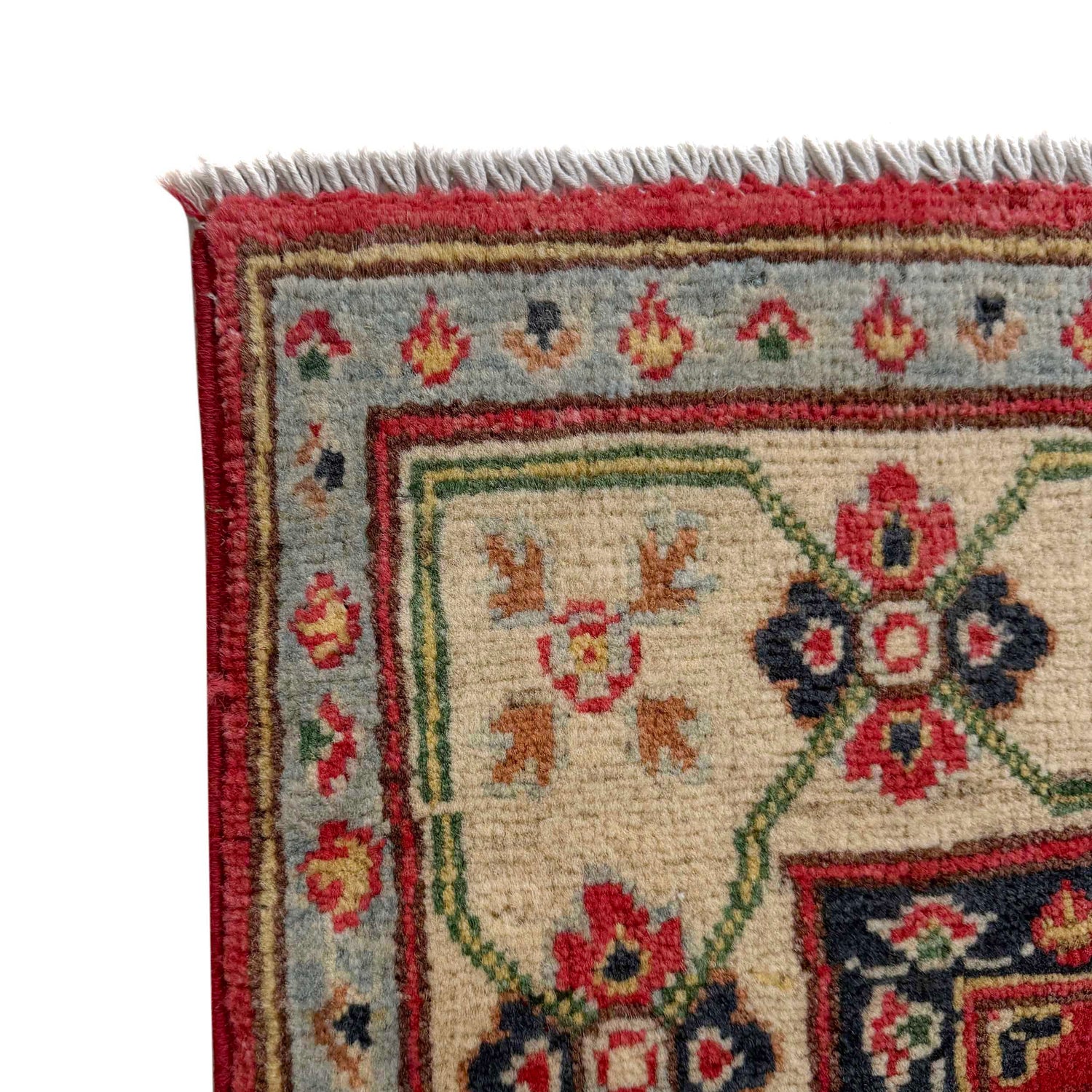 Oriental Kazak Rug 4' 0" x 5' 10" ft / 121 x 177 cm - No. R37386
