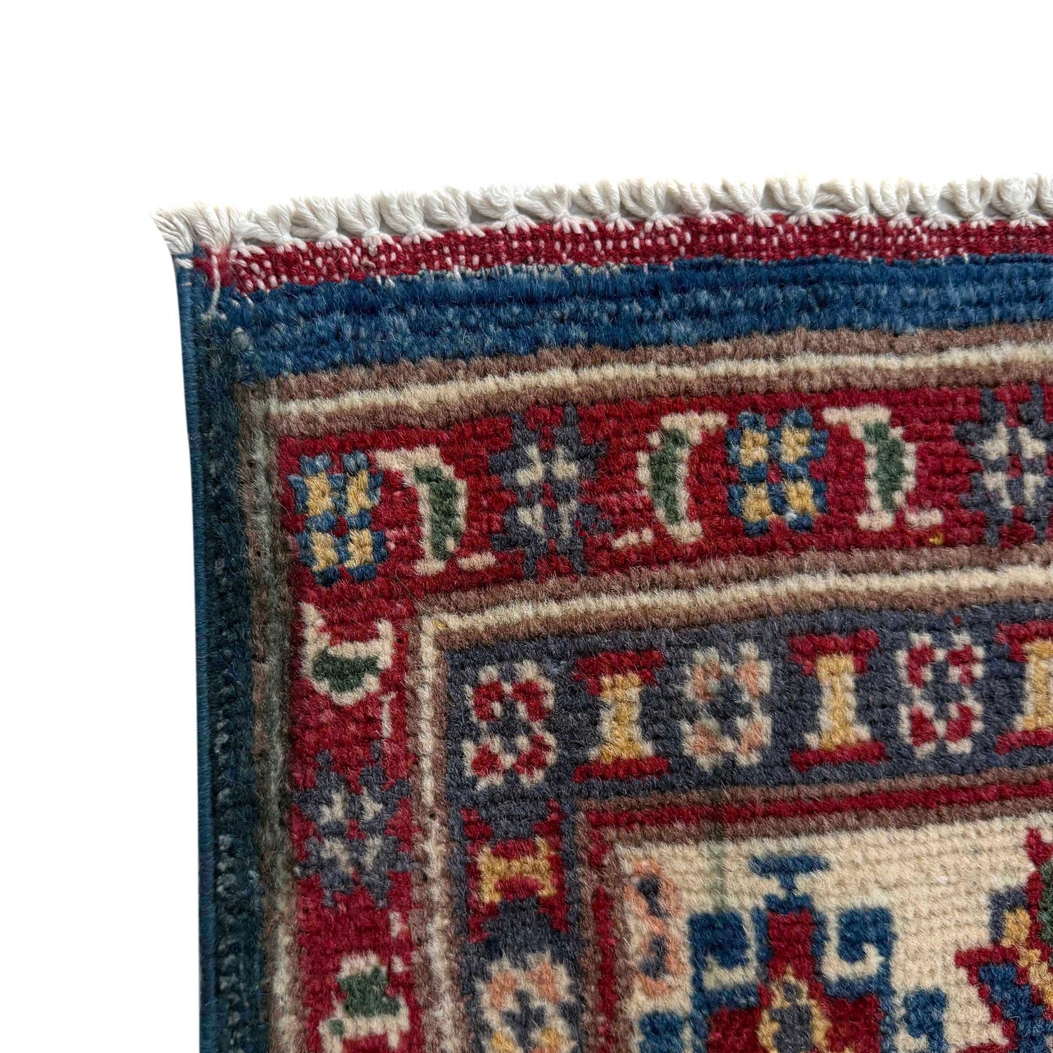 Hand knotted Kazak Carpet 3' 10" x 5' 10" ft / 117 x 177 cm - No. R37387