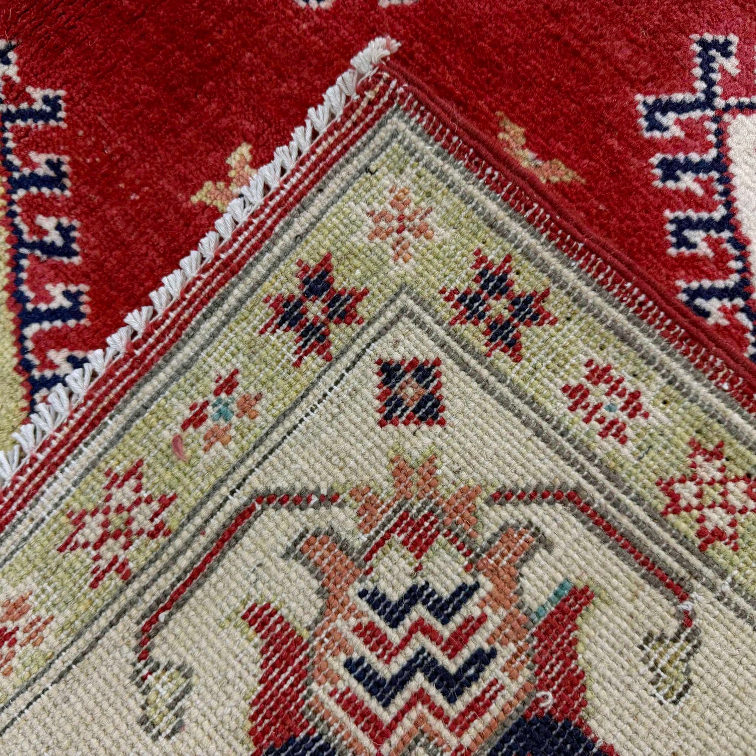 Handmade Kazak Area Rug 5' 0" x 6' 8" ft / 153 x 204 cm - No. R37394