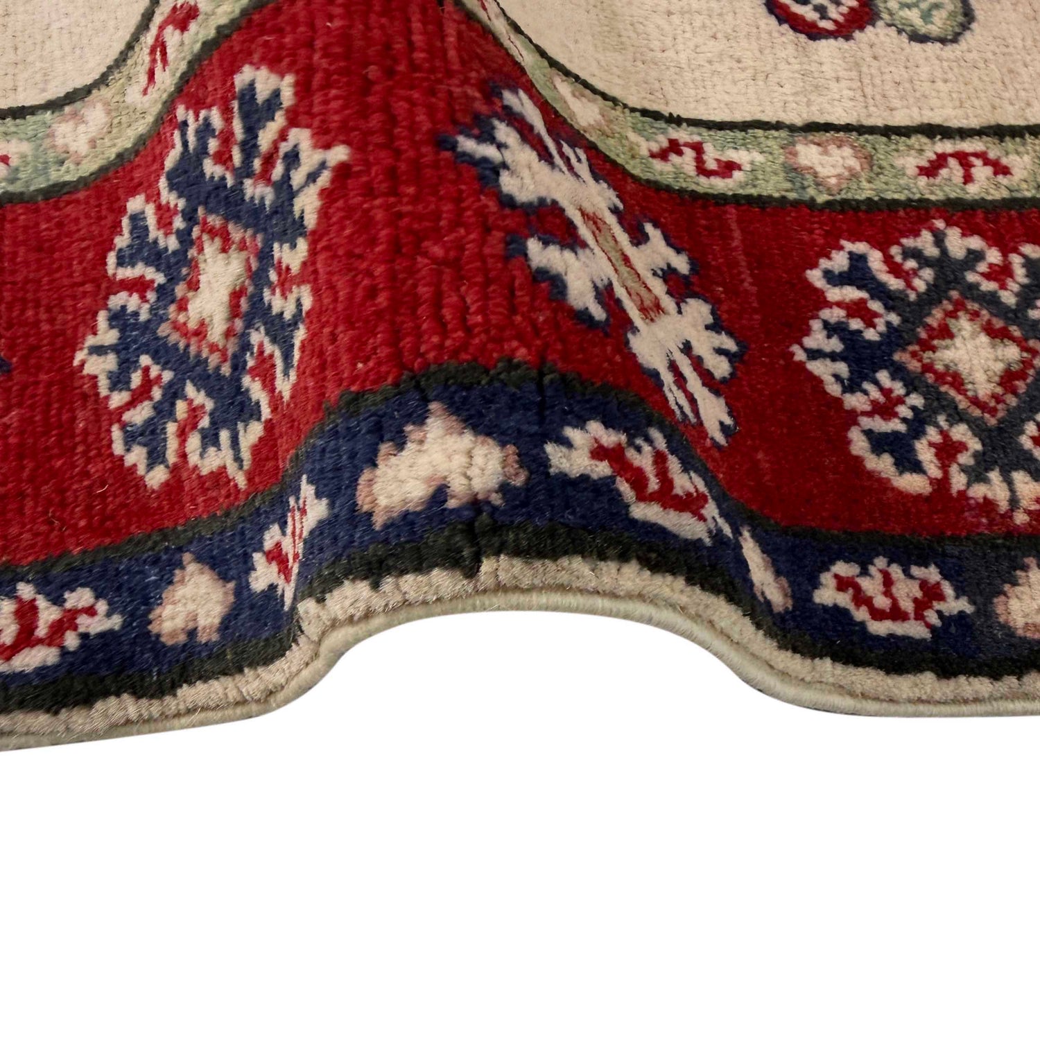 Beige Color Kazak Rug 3' 11" x 5' 8" ft / 120 x 172 cm - No. R37399