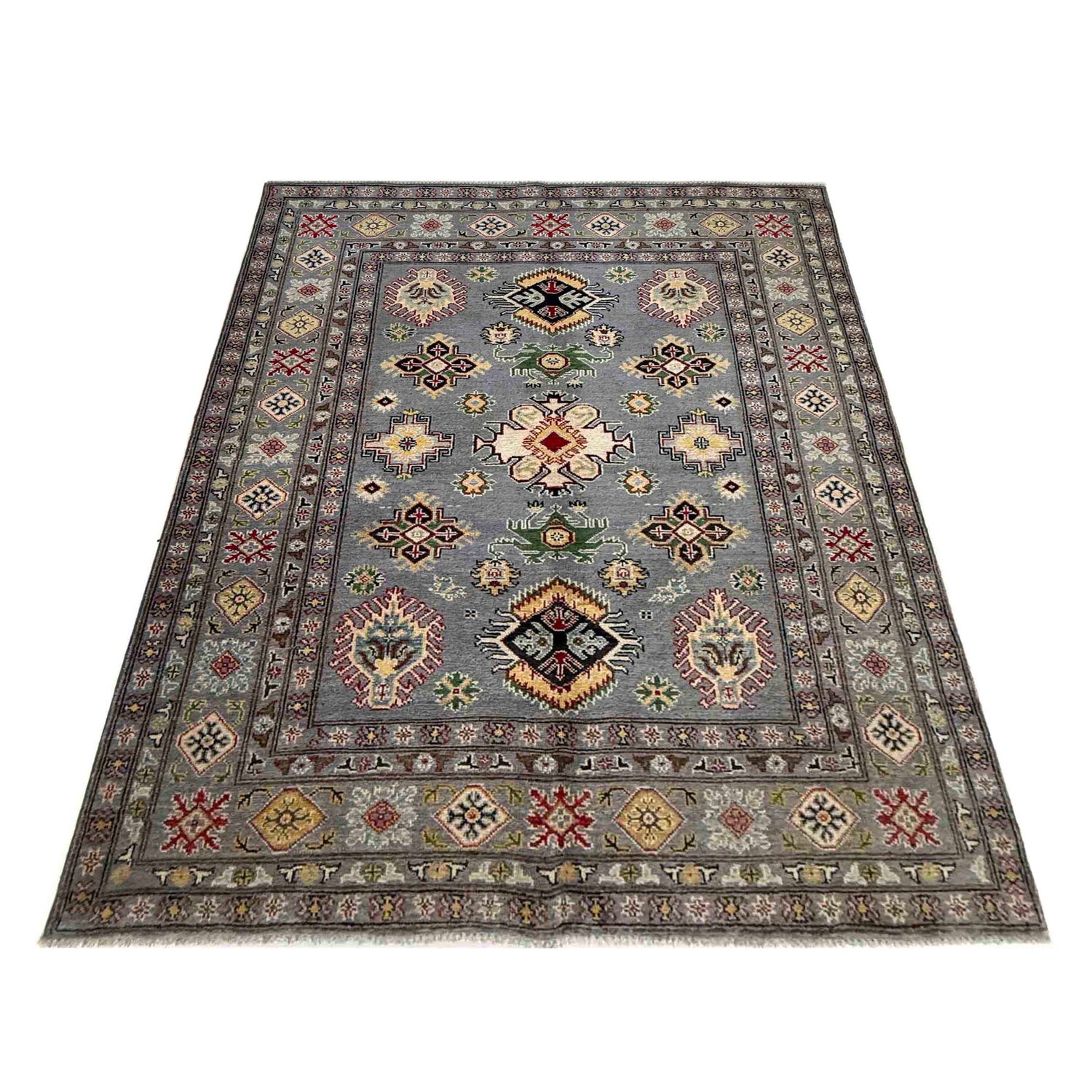 Hand knotted Kazak Rugs 4' 9" x 6' 4" ft / 144 x 192 cm - No. R37401