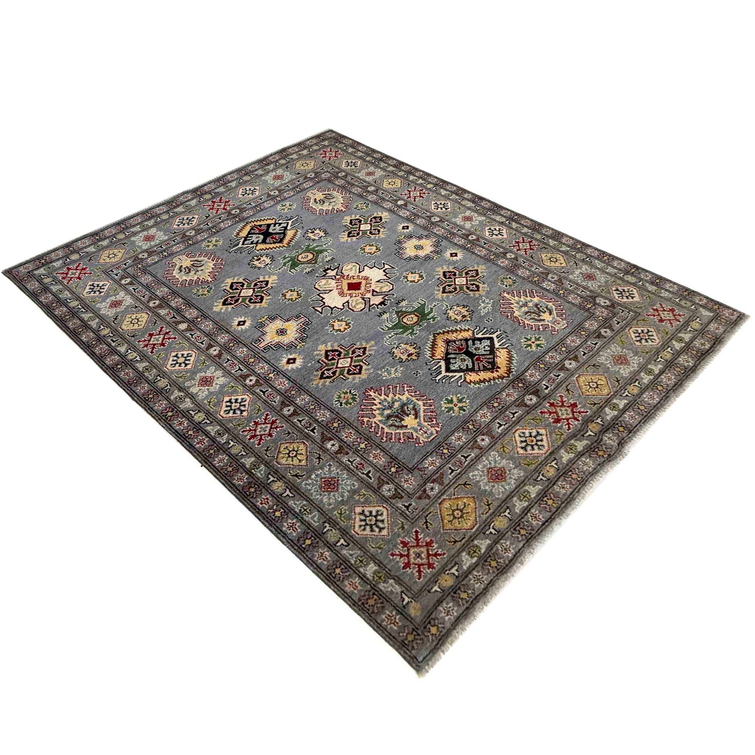 Hand knotted Kazak Rugs 4' 9" x 6' 4" ft / 144 x 192 cm - No. R37401