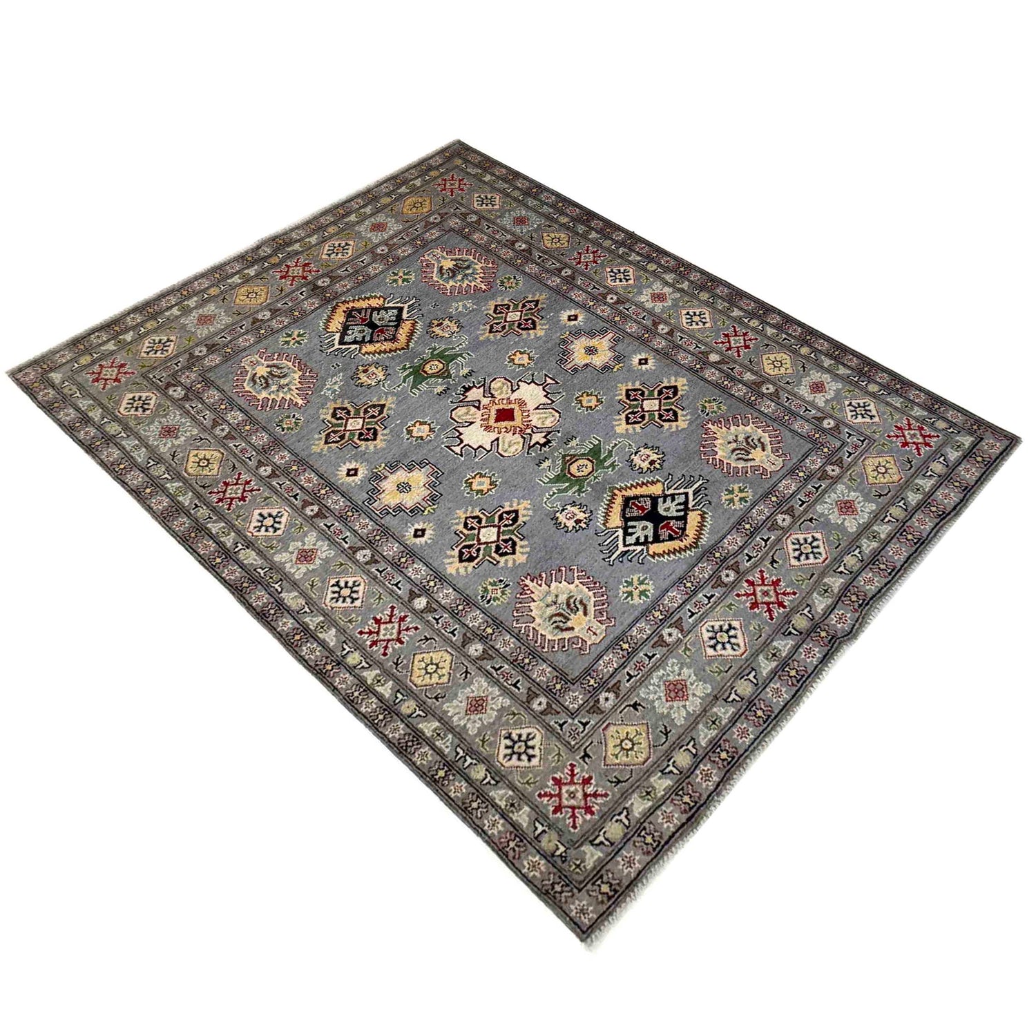 Hand knotted Kazak Rugs 4' 9" x 6' 4" ft / 144 x 192 cm - No. R37401