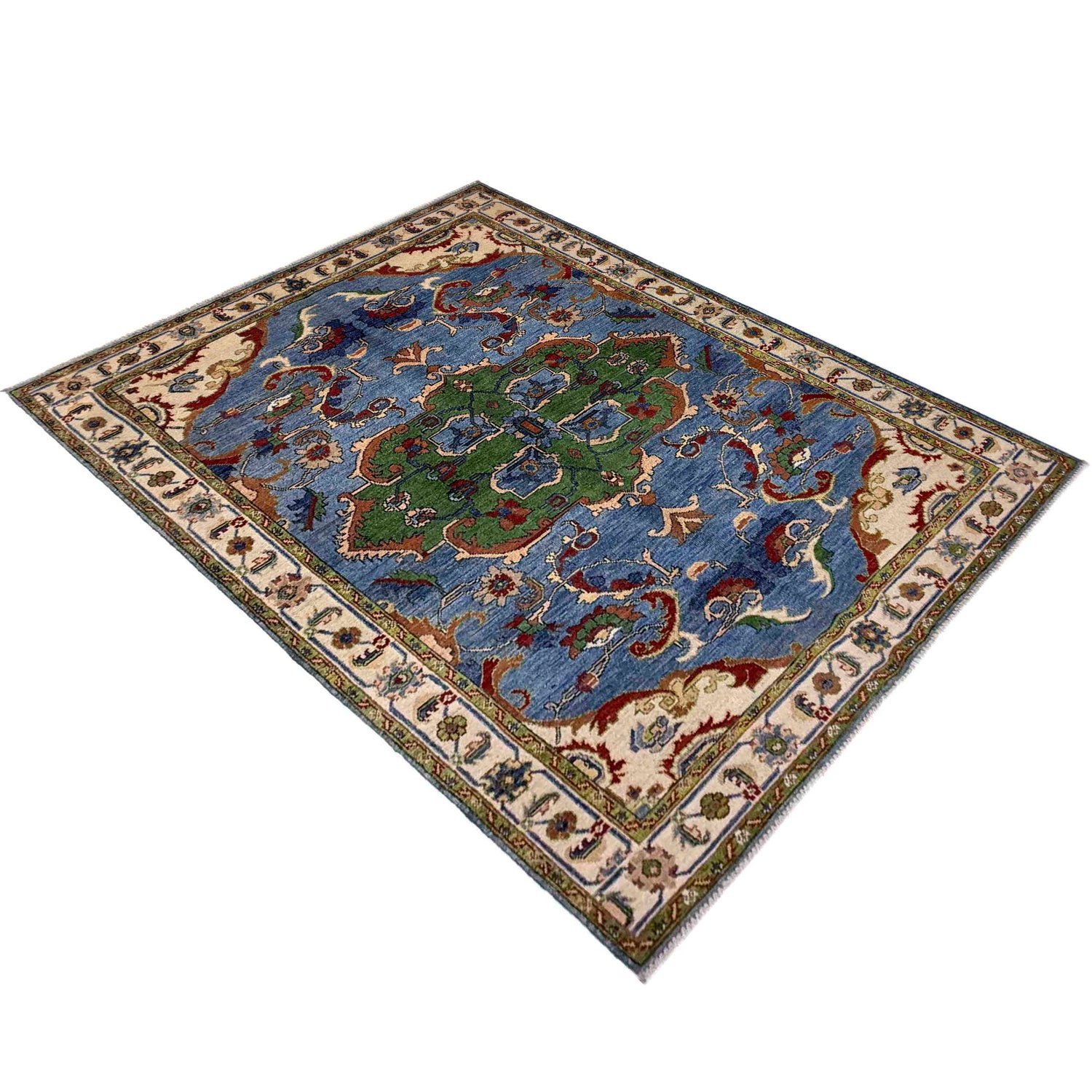 Hand knotted Kazak Carpet 5' 1" x 7' 1" ft / 156 x 215 cm - No. R37403