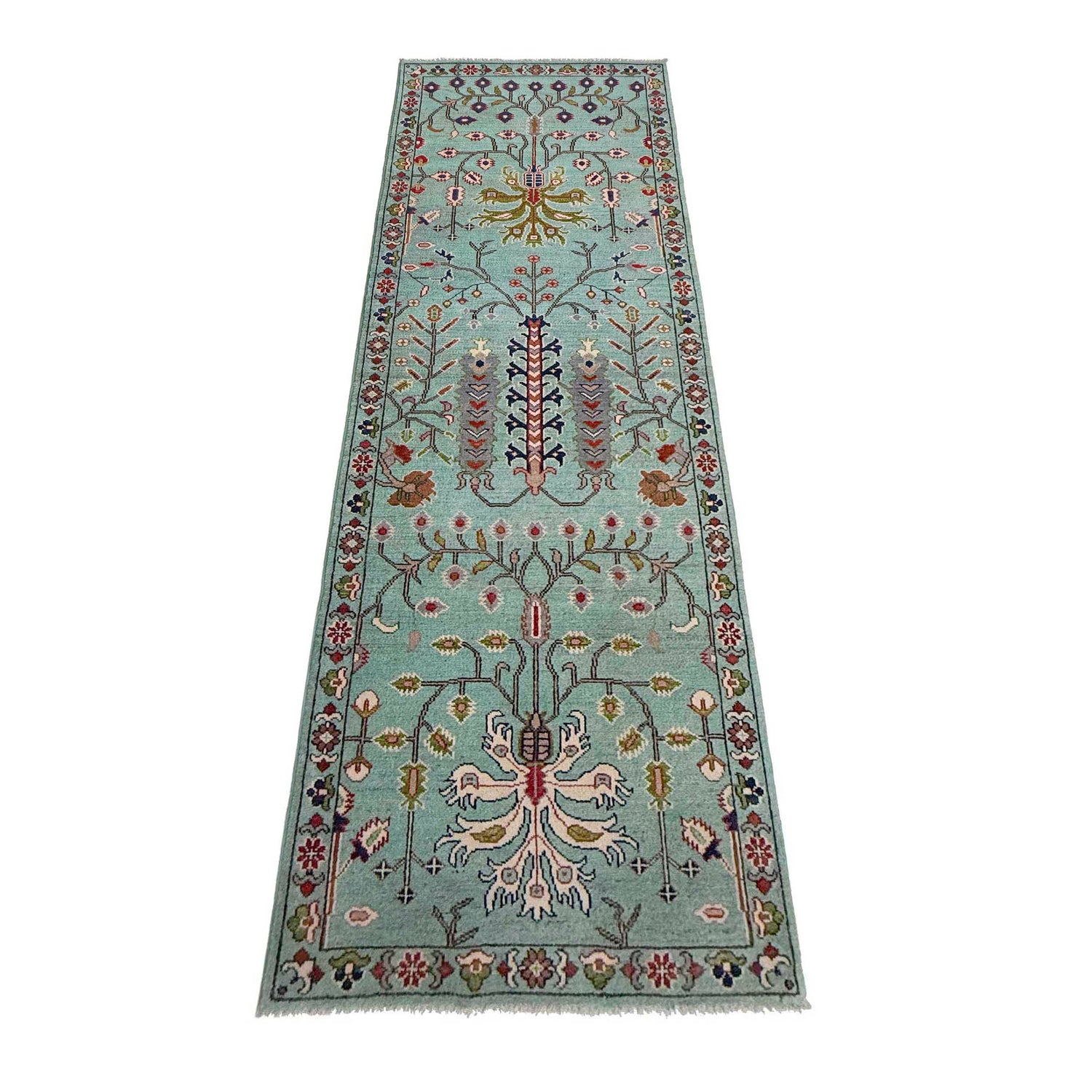 Hand knotted Contemporary Style Sultani Rug Runner 2' 11" x 9' 7" ft / 90 x 292 cm - No. R37405