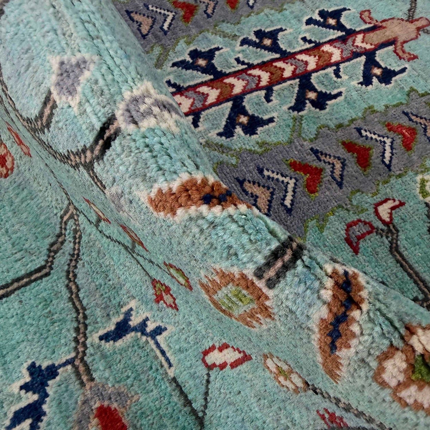 Hand knotted Contemporary Style Sultani Rug Runner 2' 11" x 9' 7" ft / 90 x 292 cm - No. R37405