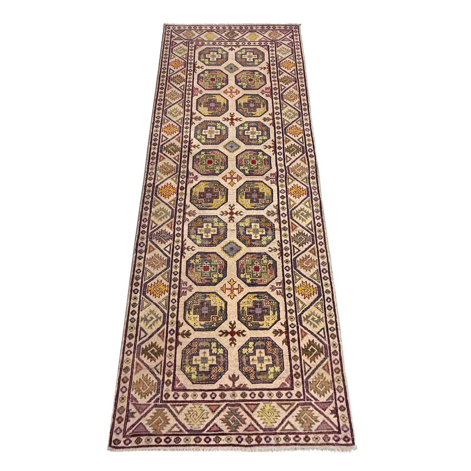 Authentic Oriental Waziri Runner Carpet  3' 3" x 9' 9" ft / 99 x 298 cm - No. R37407