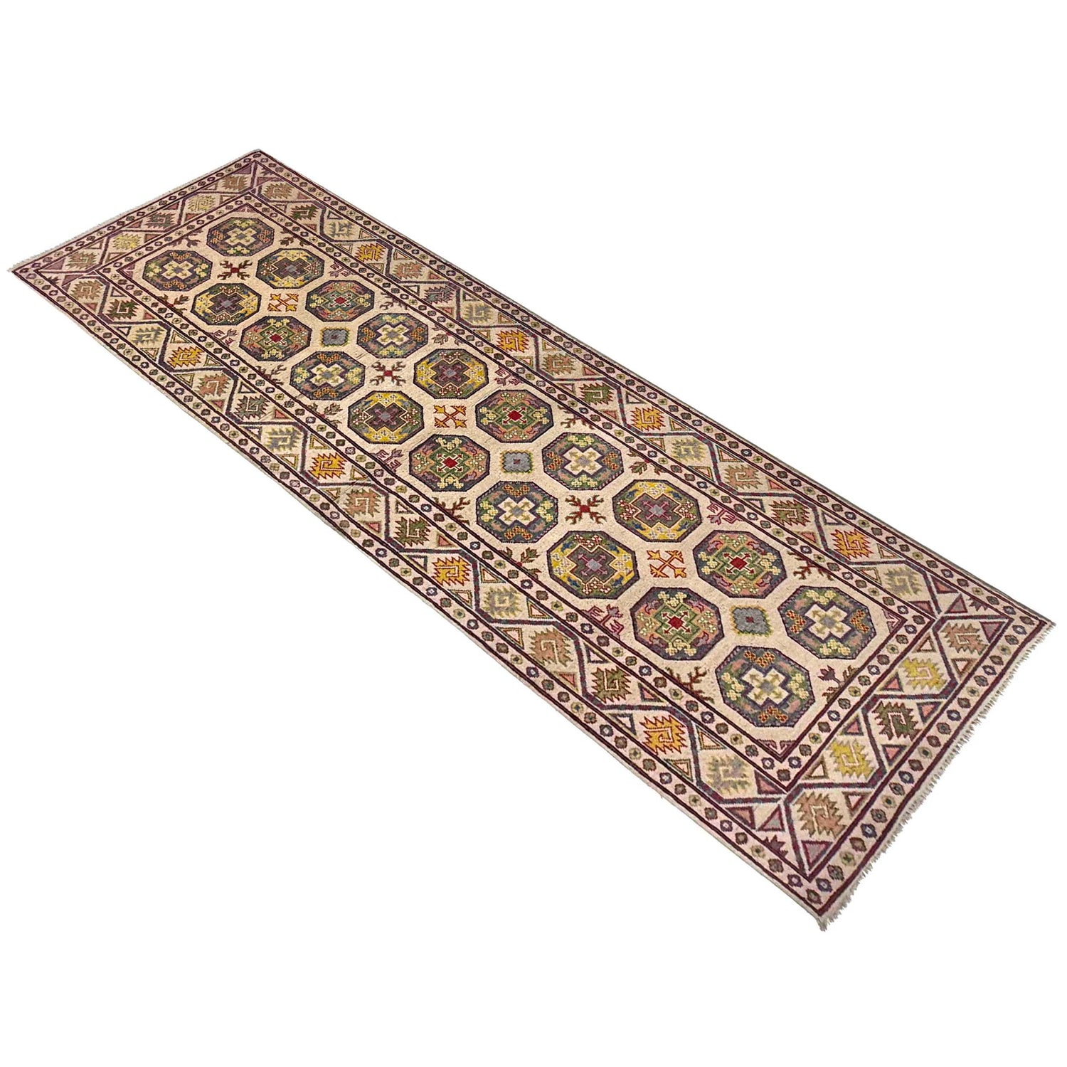 Authentic Oriental Waziri Runner Carpet  3' 3" x 9' 9" ft / 99 x 298 cm - No. R37407