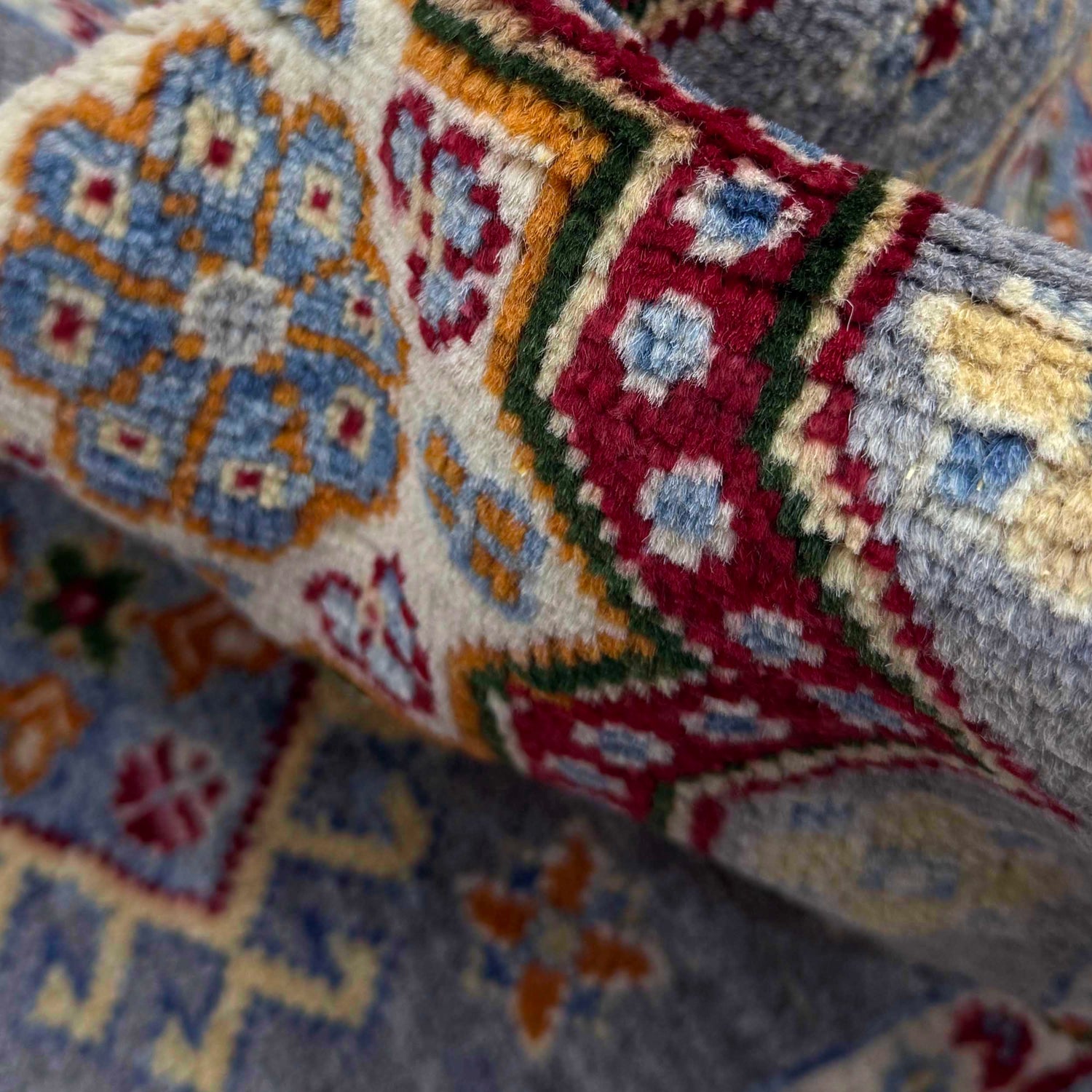 Hand knotted Kazak Runner Rugs 1' 10" x 5' 9" ft / 57 x 175 cm - No. R37409