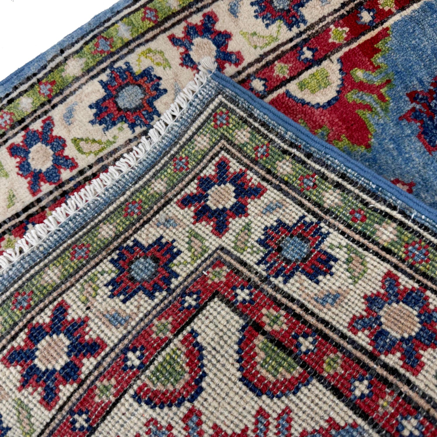 Hand knotted Kazak Runner Rugs 2' 1" x 6' 3" ft / 63 x 190 cm - No. R37415