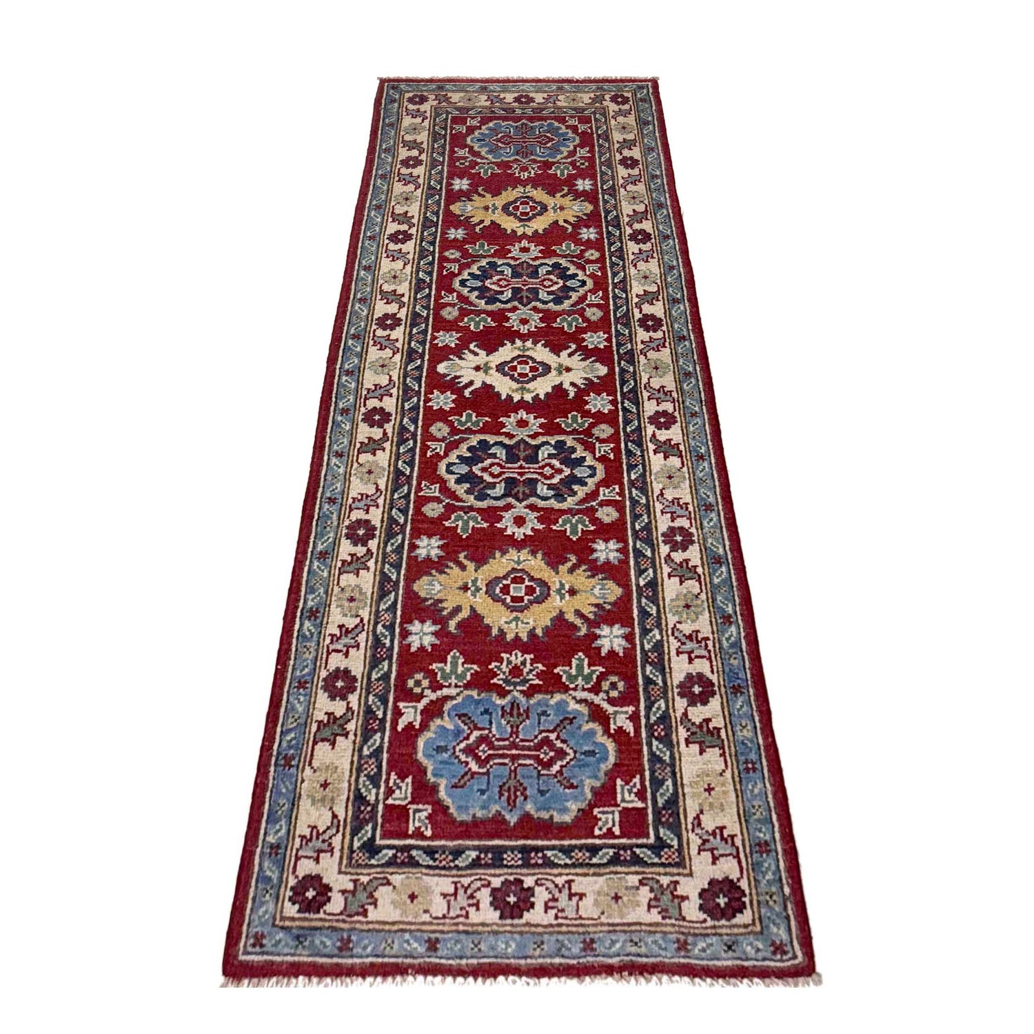 Handmade Kazak Area Runner Rug 2' 0" x 5' 10" ft / 60 x 179 cm - No. R37417