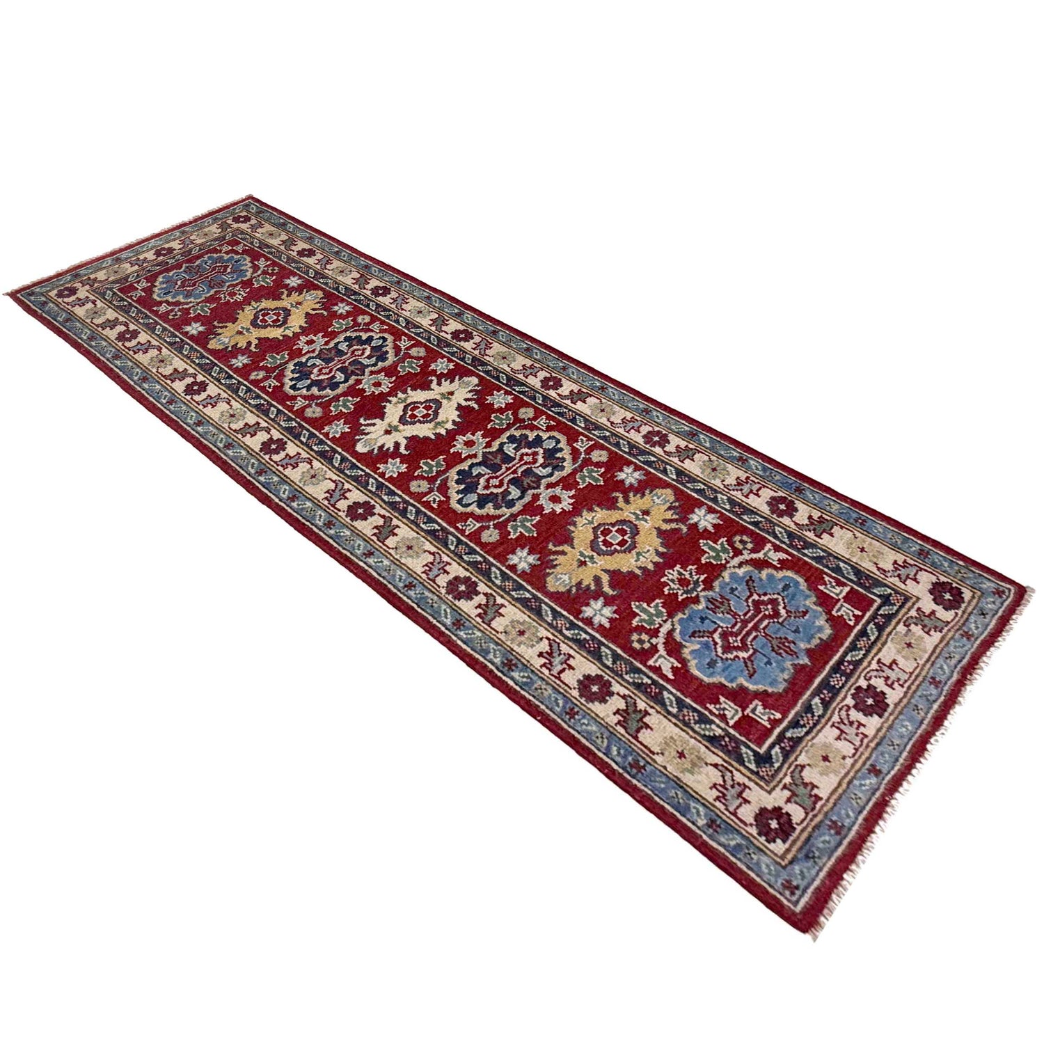Handmade Kazak Area Runner Rug 2' 0" x 5' 10" ft / 60 x 179 cm - No. R37417
