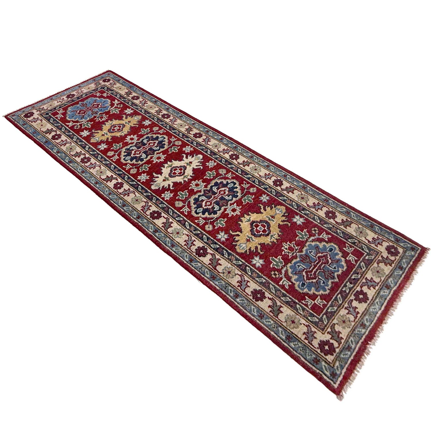 Handmade Kazak Area Runner Rug 2' 0" x 5' 10" ft / 60 x 179 cm - No. R37417
