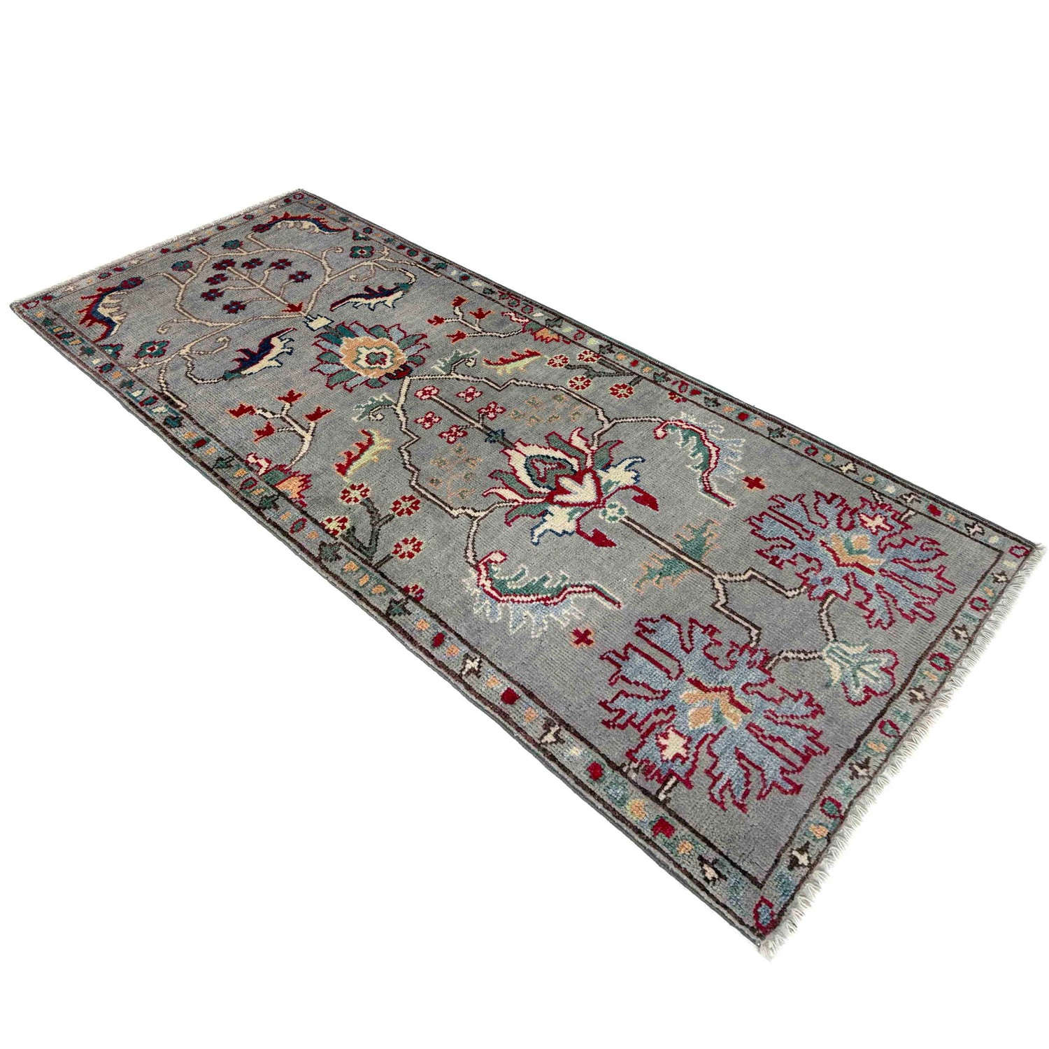 Handmade Sultani Area Rug Runner 2' 0" x 4' 10" ft / 60 x 148 cm - No. R37418