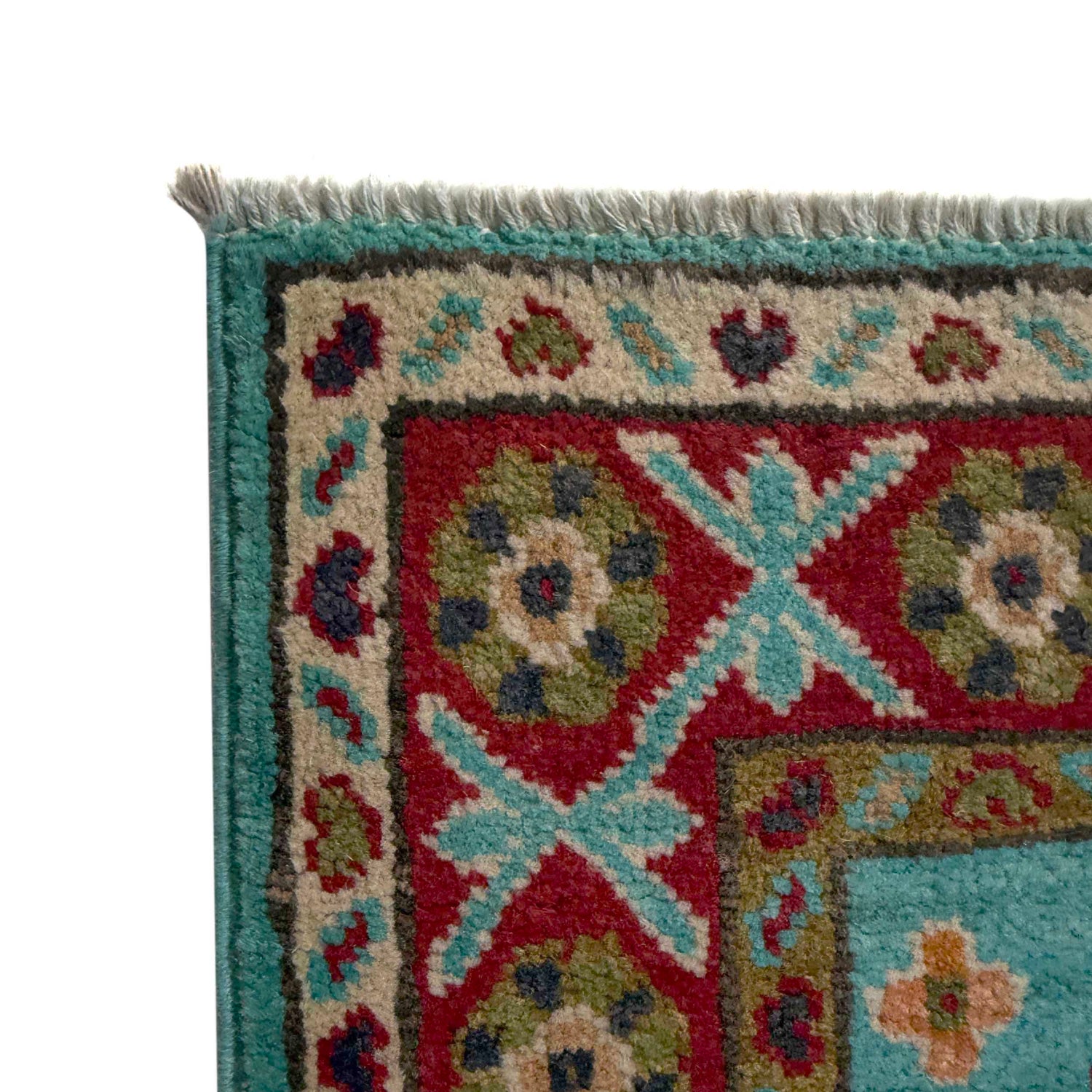 Blue Color Kazak Runner Rug 1' 10" x 5' 7" ft / 57 x 171 cm - No. R37419