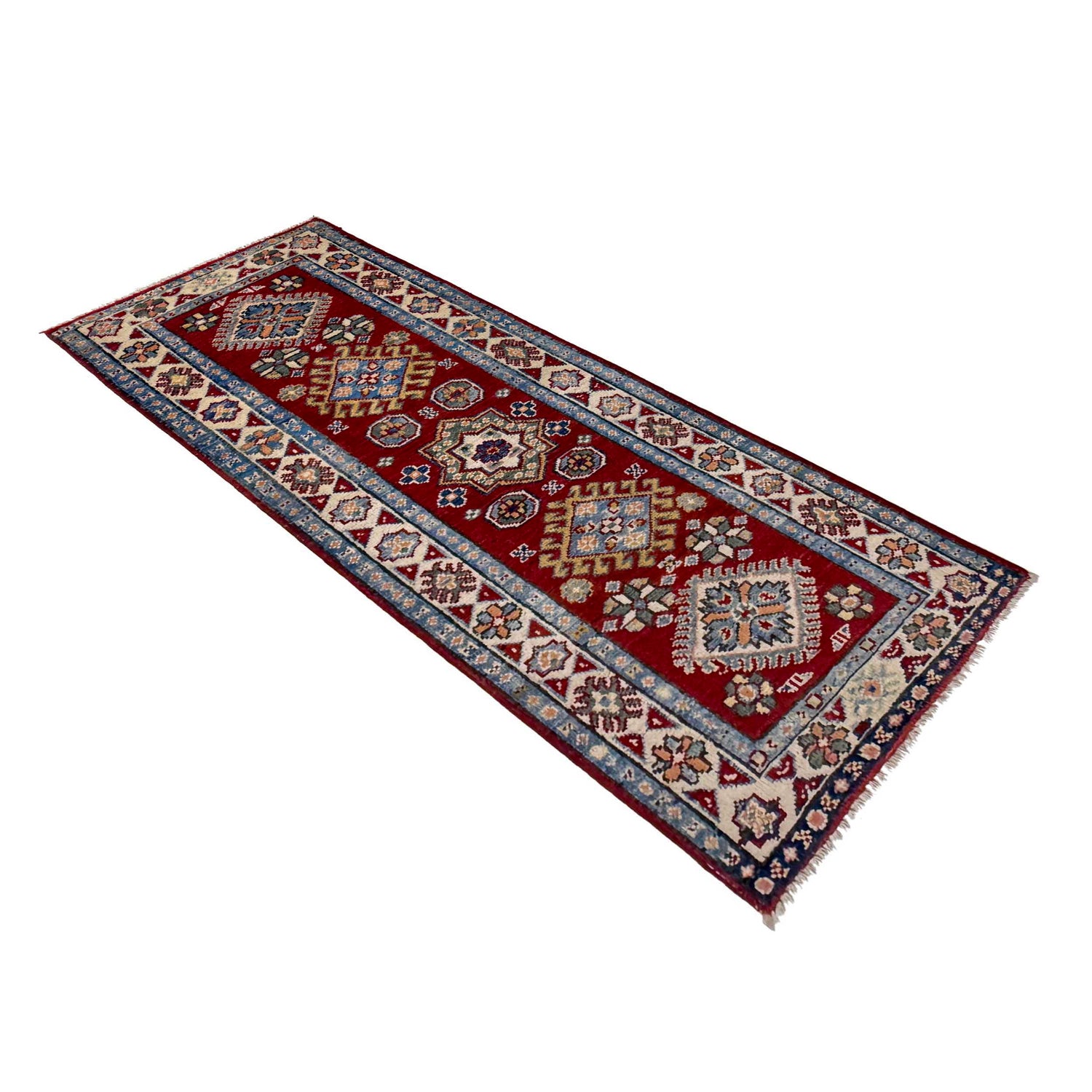 Oriental Kazak Runner Rug 1' 10" x 5' 1" ft / 56 x 156 cm - No. R37420