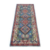 Hand knotted Kazak Runner Carpet 2' 7" x 6' 7" ft / 78 x 201 cm - No. R37421