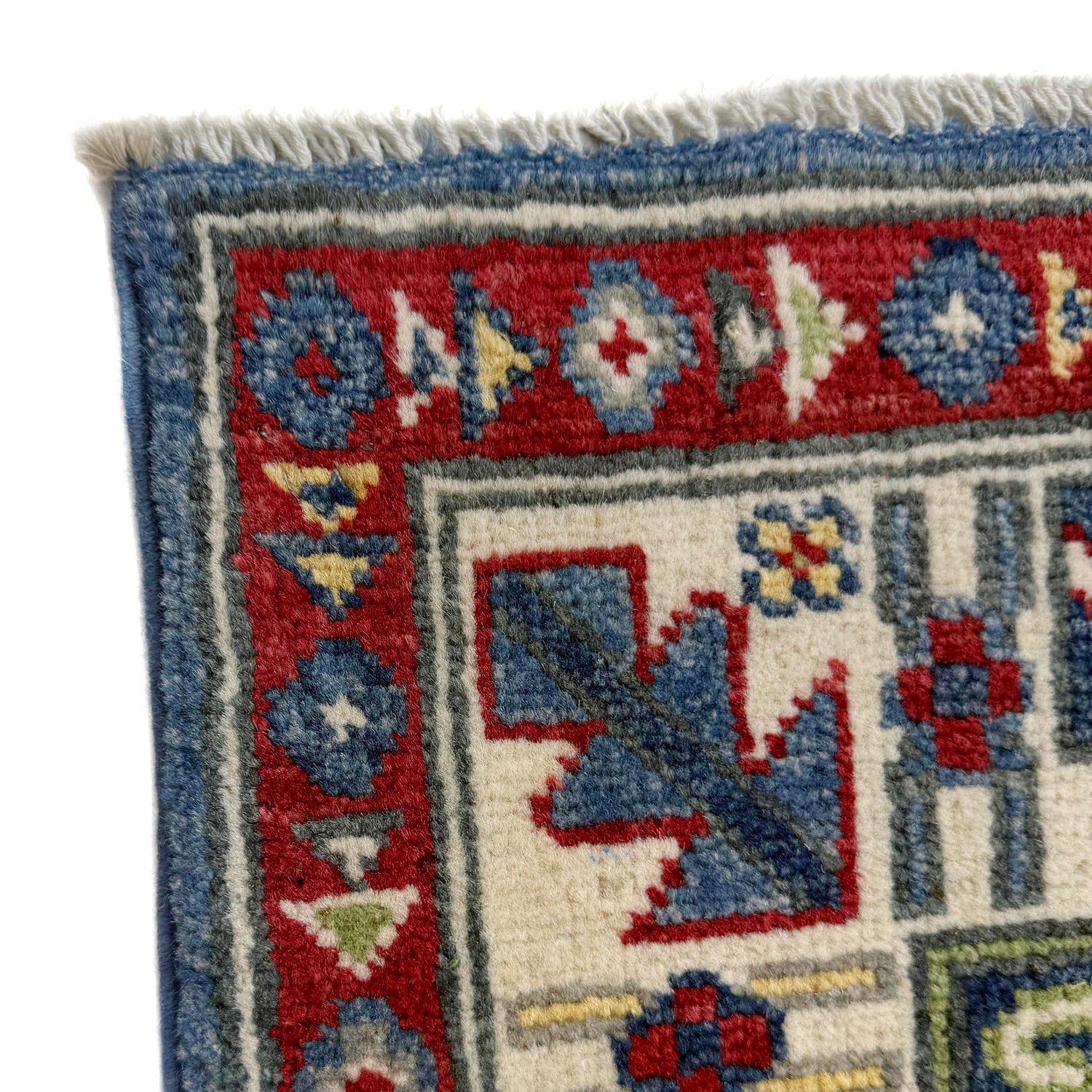 Hand knotted Kazak Runner Carpet 2' 7" x 6' 7" ft / 78 x 201 cm - No. R37421