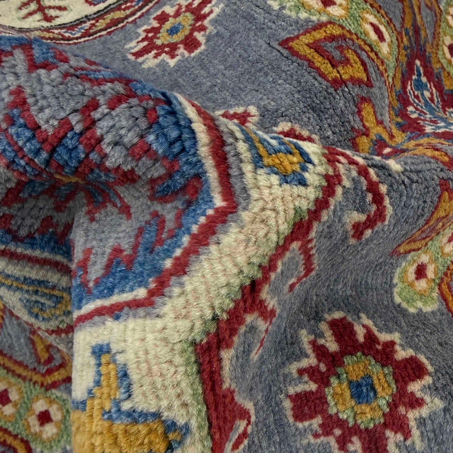 Hand Knotted Kazak Oriental Runner Rug 2' 6" x 6' 4" ft / 76 x 193 cm - No. R37424