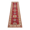 Hand knotted Kazak Runner Carpet 2' 6" x 9' 11" ft / 77 x 303 cm - No. R37426